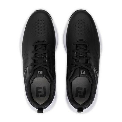 FootJoy Qualifier Golf Shoes - Black/White/Grey - thumbnail image 6