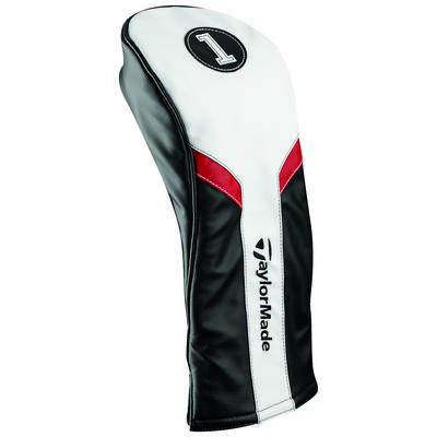 TaylorMade Driver Headcover - White/Black/Red