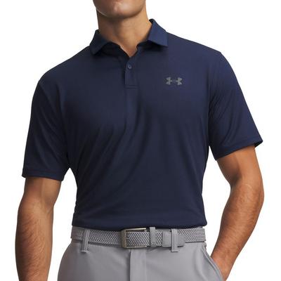 UA Matchplay Golf Polo Shirt - Academy Blue/Pitch Grey