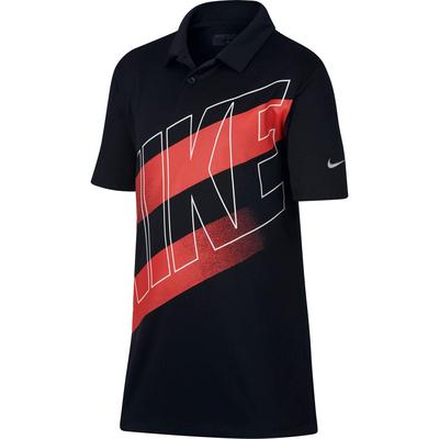Nike Boys Victory Graphic Dry Polo - Black