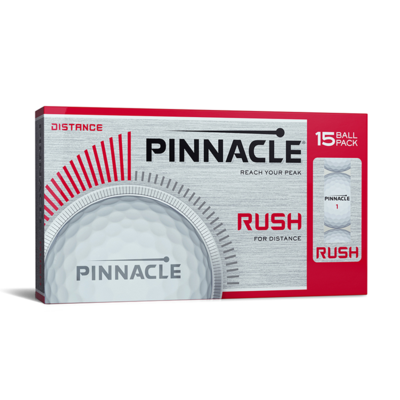 Pinnacle Rush 15 Pack Golf Balls - White - thumbnail image 1