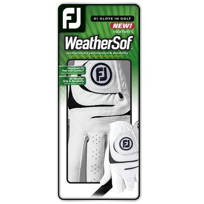 FootJoy WeatherSof Ladies All Weather Golf Glove - White - thumbnail image 4