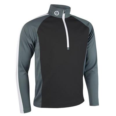 Sunderland Aspen Golf Midlayer - Black/Gunmetal/White