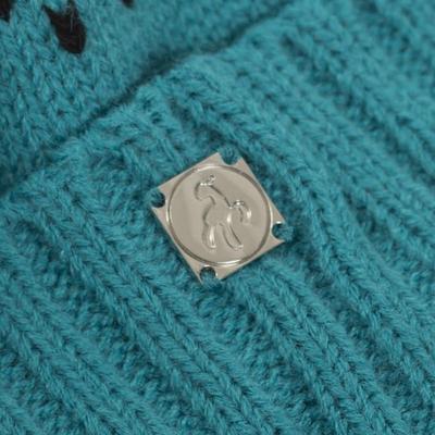 Green Lamb Helen Lined Fairisle Beanie Hat - thumbnail image 4