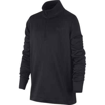 Nike Dri-FIT Therma Boys Half-Zip Golf Top - Black