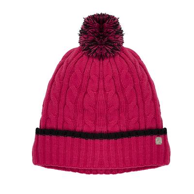 Green Lamb Harper Lined Beanie Hat with Tipping - Pink