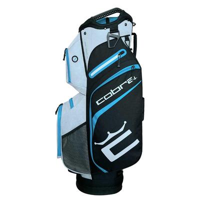 Cobra Signature Golf Cart Bag - Black/Grey/Blue