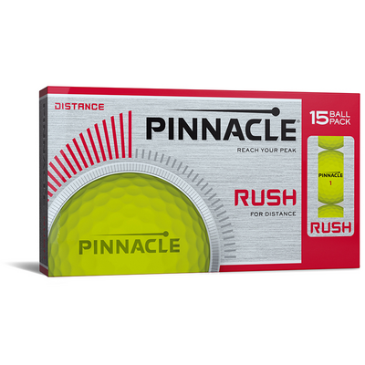 Pinnacle Rush 15 Pack Golf Balls - Yellow