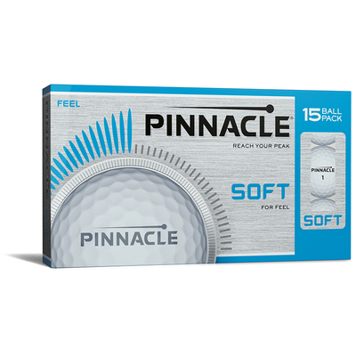 Pinnacle Soft 15 Pack Golf Balls - White - thumbnail image 1