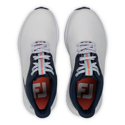 Footjoy Pulse Womens Golf Shoes - White/Navy/Blue - thumbnail image 5