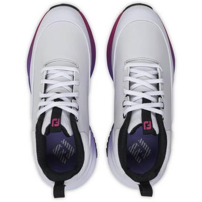 FootJoy Tour Rival Womens Golf Shoes - White/Silver/Pink - thumbnail image 5