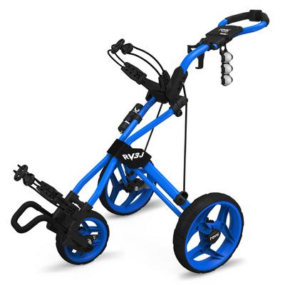 Clicgear Rovic RV3J Junior Compact Push-Cart Trolley - Blue - thumbnail image 1