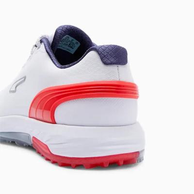 Puma Alphacat Nitro Golf Shoes - White/Red/Navy - thumbnail image 5