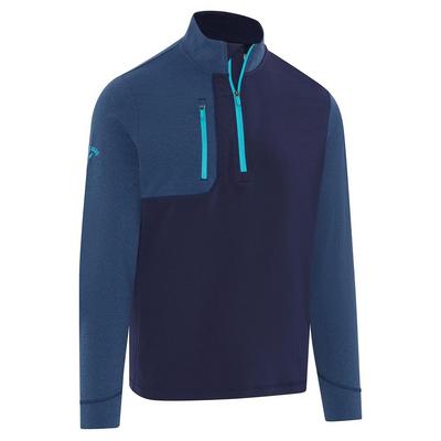 Callaway Aquapel Mixed Media Golf Pullover - Navy - thumbnail image 1