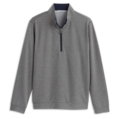 Ashworth French Terry 1/4 Zip Golf Sweater - Heather Grey - thumbnail image 1