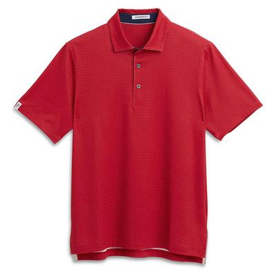 Ashworth Micro Dot Golf Polo - Red - thumbnail image 1