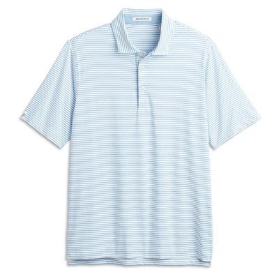 Ashworth Striped Tech Golf Polo - White/Chambray - thumbnail image 2