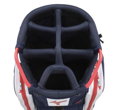 Mizuno BR-D3 Golf Cart Bag - Navy/Red - thumbnail image 4