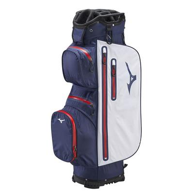 Mizuno BR-DRI Waterproof Golf Trolley Bag - Navy/Red