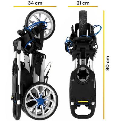BagBoy SLIMFOLD Golf Trolley - Black - thumbnail image 4