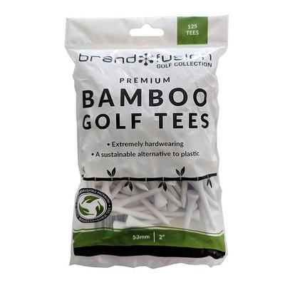 Brand Fusion White Bamboo Tees Bulk Pack