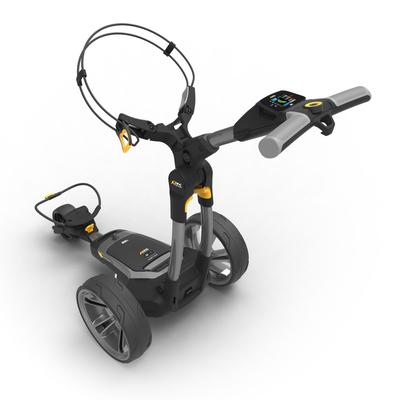 PowaKaddy CT6 GPS Gun Metal Electric Golf Trolley 2023 - 18 Hole Lithium with FREE Powakaddy Cart Bag