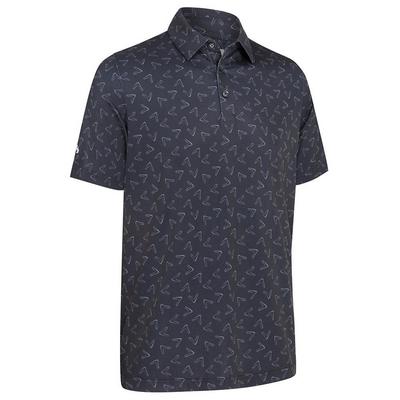 Callaway All Over Chev Print Golf Polo Shirt - Caviar