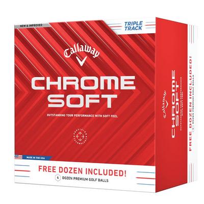 Callaway Chrome Soft Triple Track Golf Balls - 4 for 3 Offer - thumbnail image 1