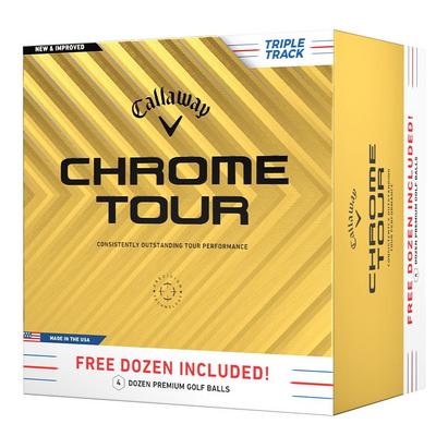 Callaway Chrome Tour Triple Track Golf Balls - 4 for 3 Offer - thumbnail image 1
