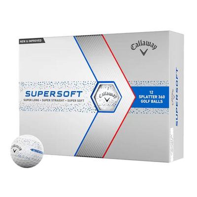 Callaway Supersoft Splatter Golf Balls - Blue - thumbnail image 1
