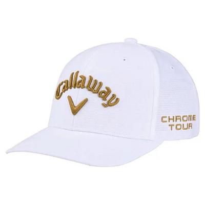 Callaway Tour Authentic Performance Pro Cap - White/Gold - thumbnail image 1