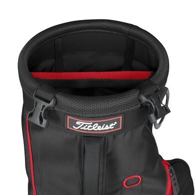 Titleist Carry Golf Pencil Bag - Black/Black/Red - thumbnail image 2