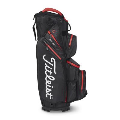 Titleist Cart 14 StaDry Golf Cart Bag - Black/Red