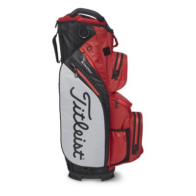 Titleist Cart 14 StaDry Golf Cart Bag - Dark Red/Grey - thumbnail image 2