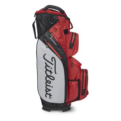 Titleist Cart 14 StaDry Golf Cart Bag - Dark Red/Grey