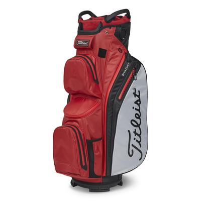 Titleist Cart 14 StaDry Golf Cart Bag - Dark Red/Grey - thumbnail image 1