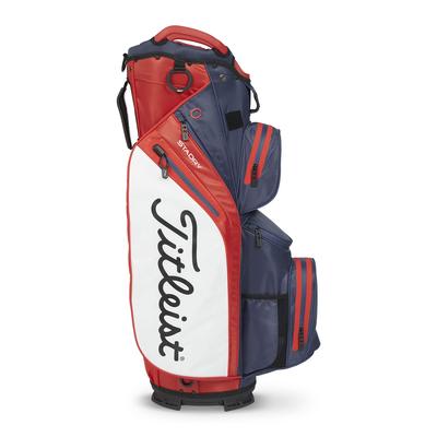 Titleist Cart 14 StaDry Golf Cart Bag - Navy/Red/White - thumbnail image 2