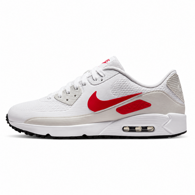 Nike Air Max 90 G Golf Shoes - White/Fire Red/Photon - thumbnail image 2