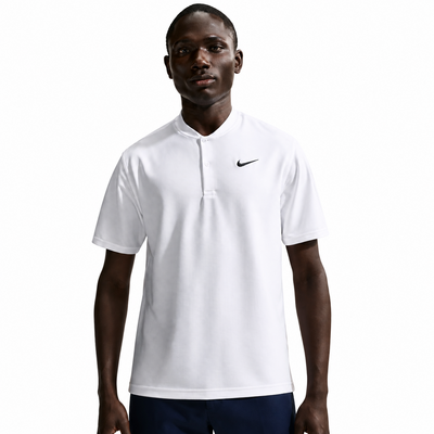 Nike Dri-Fit Velocity Blade Collar Golf Polo Shirt - White