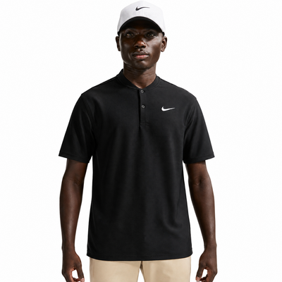 Nike Dri-Fit Velocity Blade Collar Golf Polo Shirt - Black