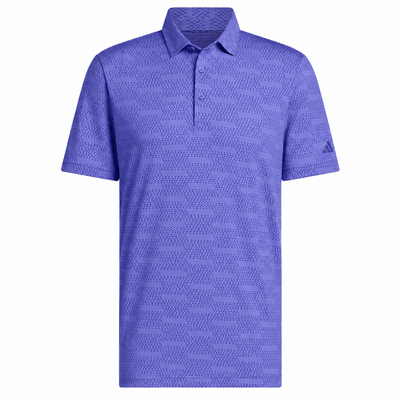 adidas Ultimate Jacquard Golf Polo Shirt - Dual Indigo