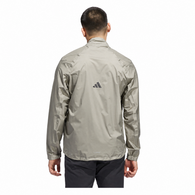 adidas Climaproof Half Zip Waterproof Jacket - Silver Pebble - thumbnail image 3