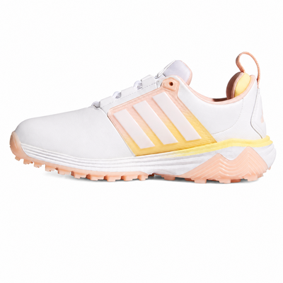 adidas Adipower 26 Spikeless Ladies Golf Shoes - White/Pink/Ice Tangerine - thumbnail image 4