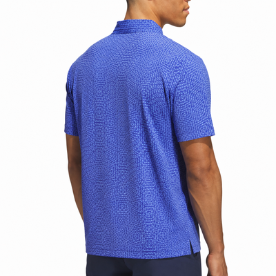 adidas Tour Deco Golf Polo Shirt - Dual Indigo/Lilac - thumbnail image 6