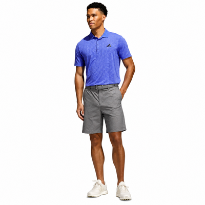 adidas Tour Deco Golf Polo Shirt - Dual Indigo/Lilac - thumbnail image 4