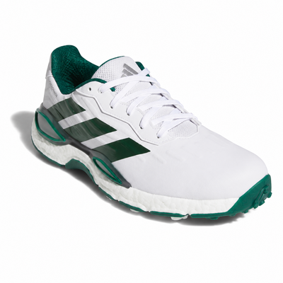 adidas Codechaos 27 Golf Shoes - White/Collegiate Green/Silver Metallic - thumbnail image 5