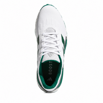adidas Codechaos 27 Golf Shoes - White/Collegiate Green/Silver Metallic - thumbnail image 2