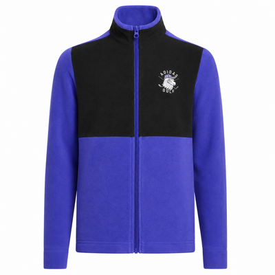 adidas Fleece Junior Zipped Golf Jacket - Dual Indigo