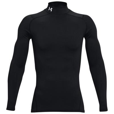 Under Armour ColdGear Compression Golf Mock Baselayer - Black - thumbnail image 1