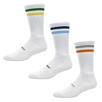 FootJoy ComfortSof Crew Golf Socks 3-Pair Packs - White Assorted